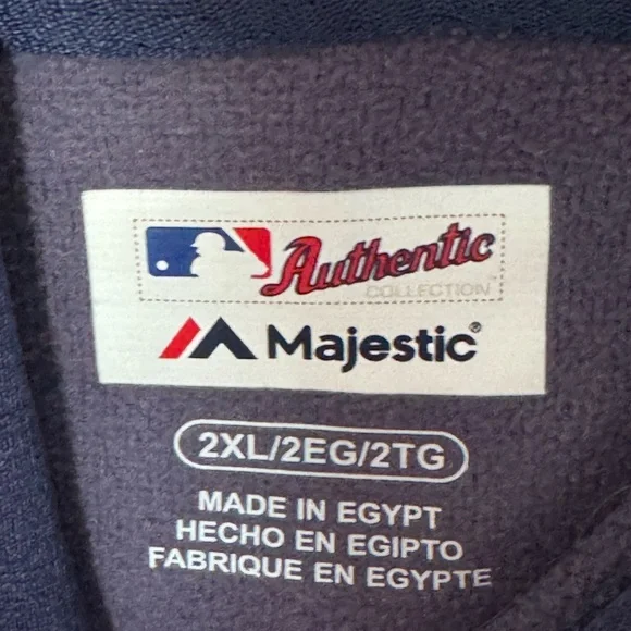 Majestic Milwaukee Brewers Hooded Short-Sleeve Sweatshirt 2019 Spring Training - Picture 3 of 3